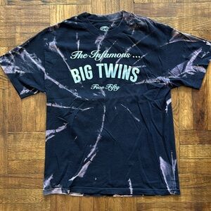 Big Twins Faded Bleach Dye Tee